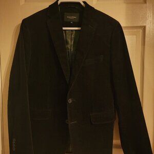 Banana Republic Men's Sport Coat Curdoroy Black Tailored Fit 38S